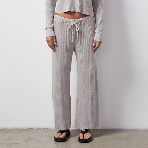 Monrow Marled Lounge Sweatpants in gray-Size XS NWT - Picture 1 of 15